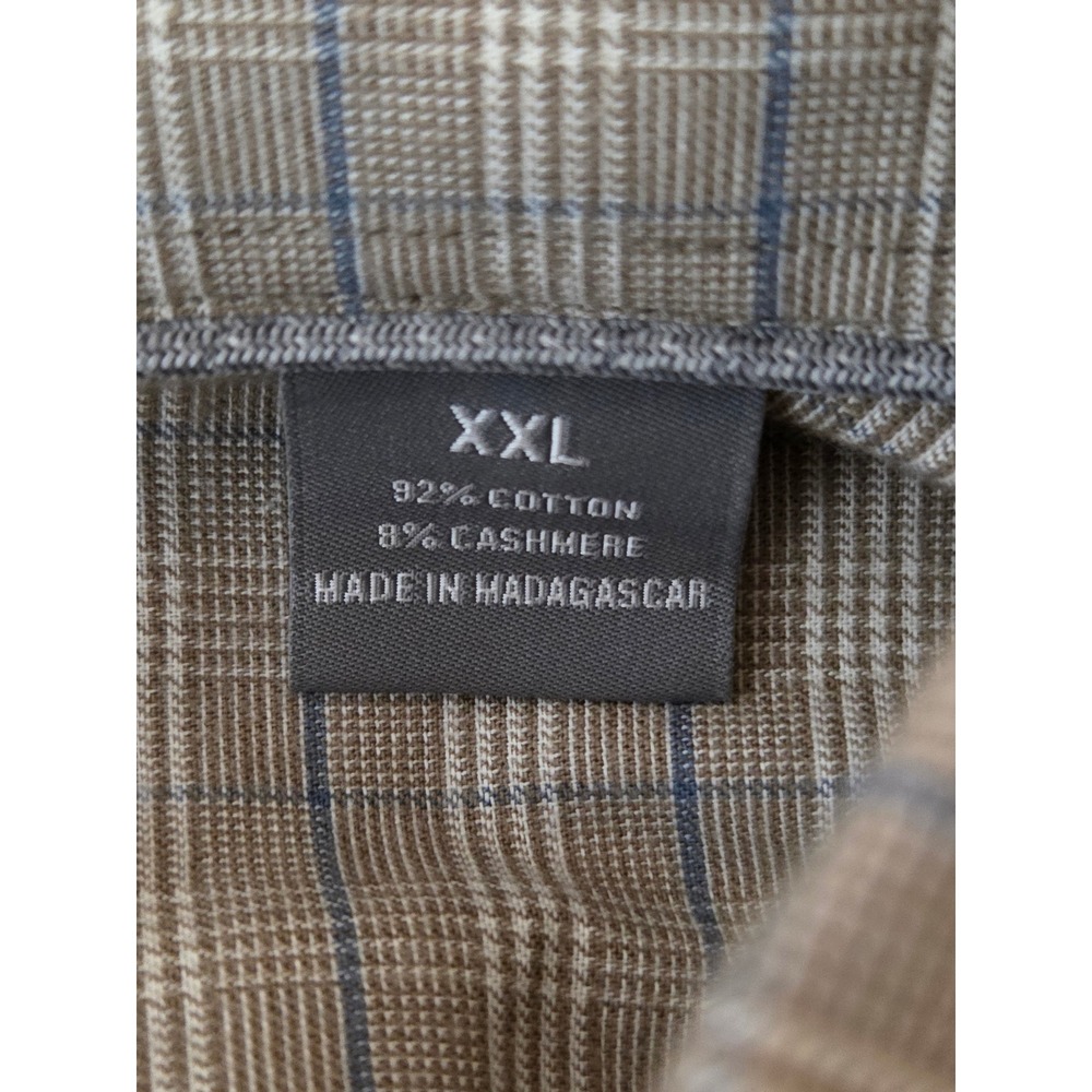 NWT Daniel Cremieux Signature Supima Cotton Cashmere Button up Shirt Mens XXL - Picture 7 of 8
